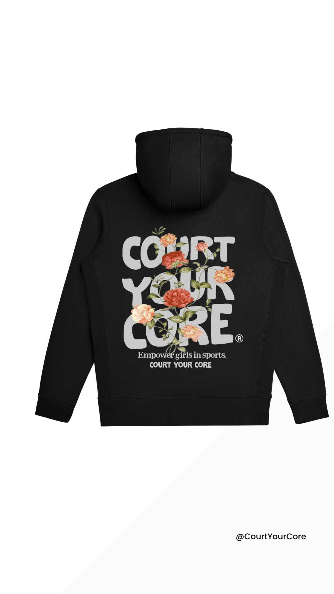 Court your core®️ Unisex Luxe Organic pull over Hoodie